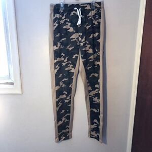 Phat Farm Athletic Sweat Pants Green/tan Men’s  Pocket Drawstring size L.   RB1